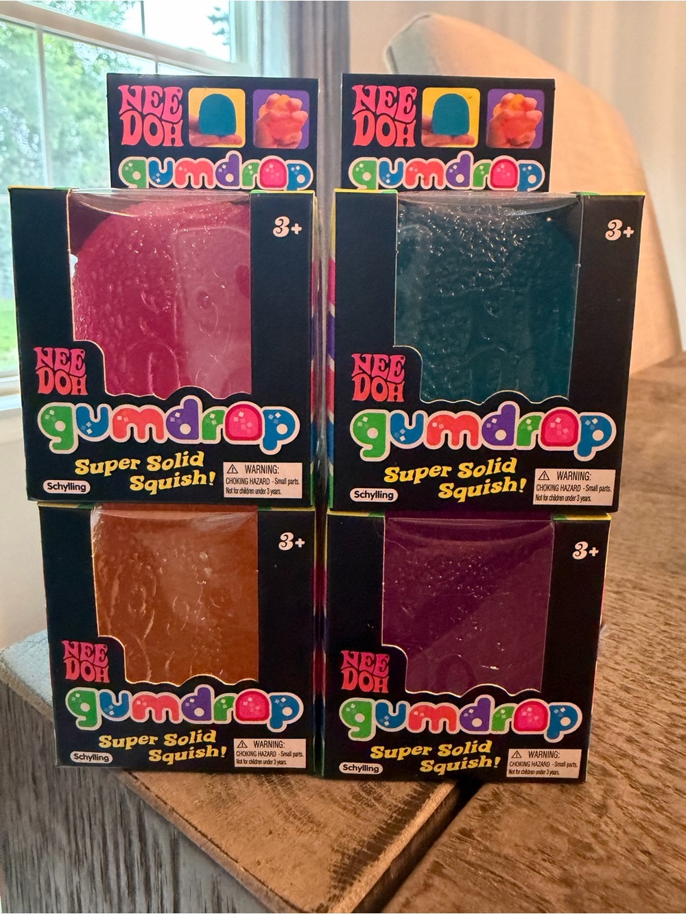 Schylling Needoh Gumdrop Squish Set Bundle Lot Full Set Squishy 4